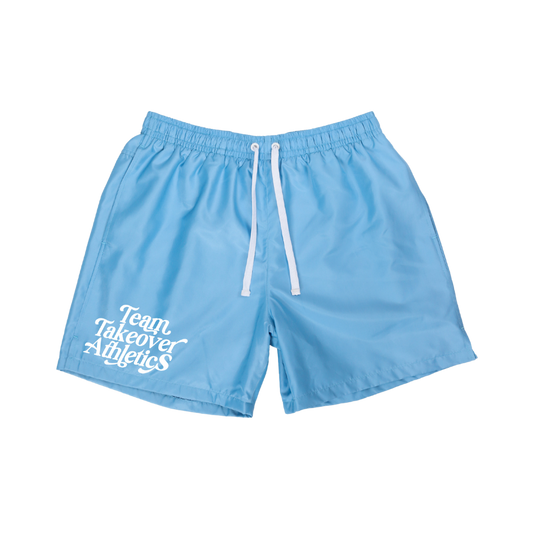 Team Takeover Athletics - Nylon Shorts - Baby Blue